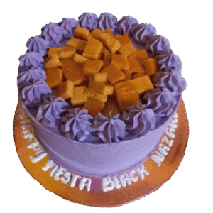 Mango Cake with Ube flavor
