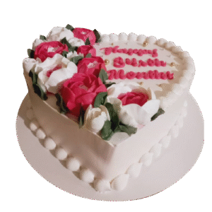 Caramel Cake - Heart Style